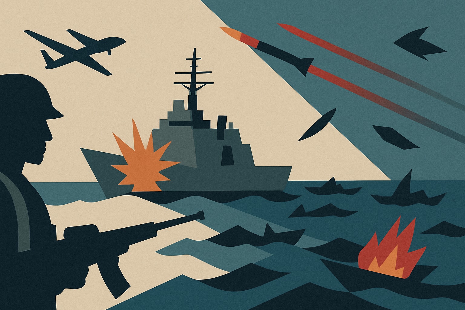 U.S. Destroys Six Iranian Small Boats, Shoots Down Missiles and Drones