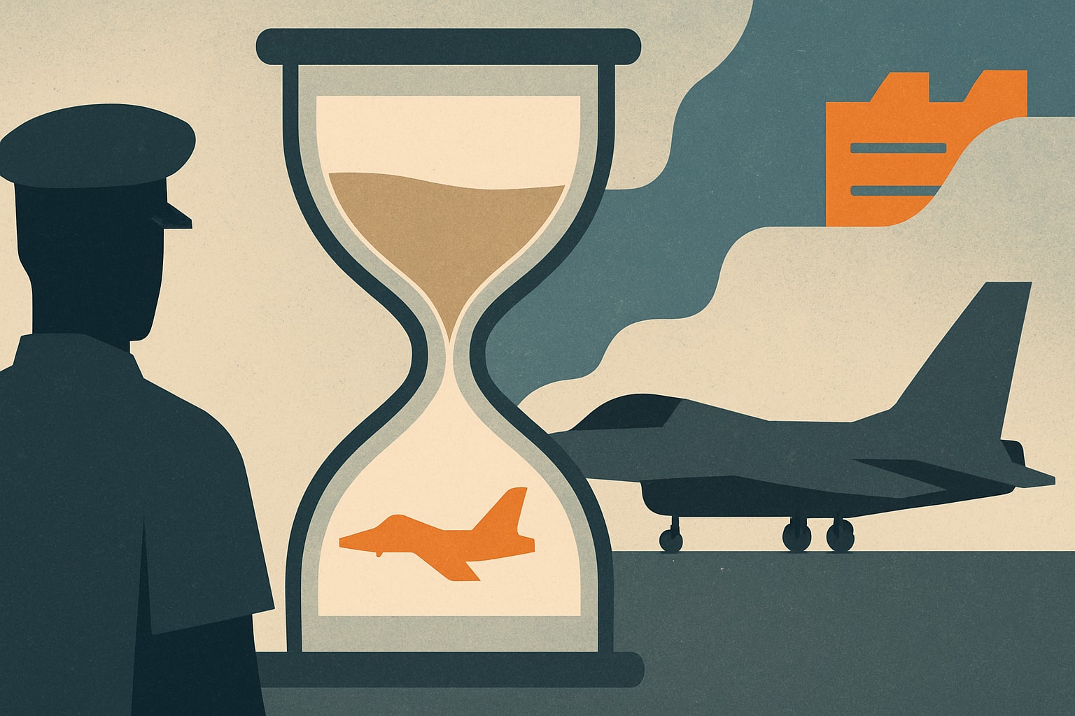 Editorial illustration for: GAO Report Reveals Air Force Underestimates Aircraft Maintenance Delays