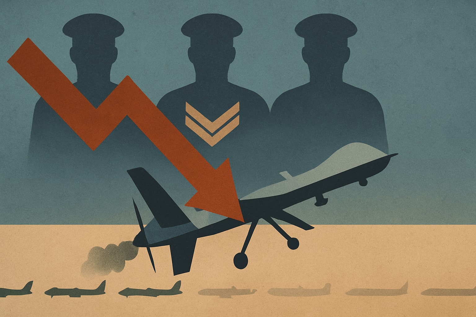 Editorial illustration for: Air Force MQ-9 Reaper Fleet Drops to 135 Aircraft After Combat Losses