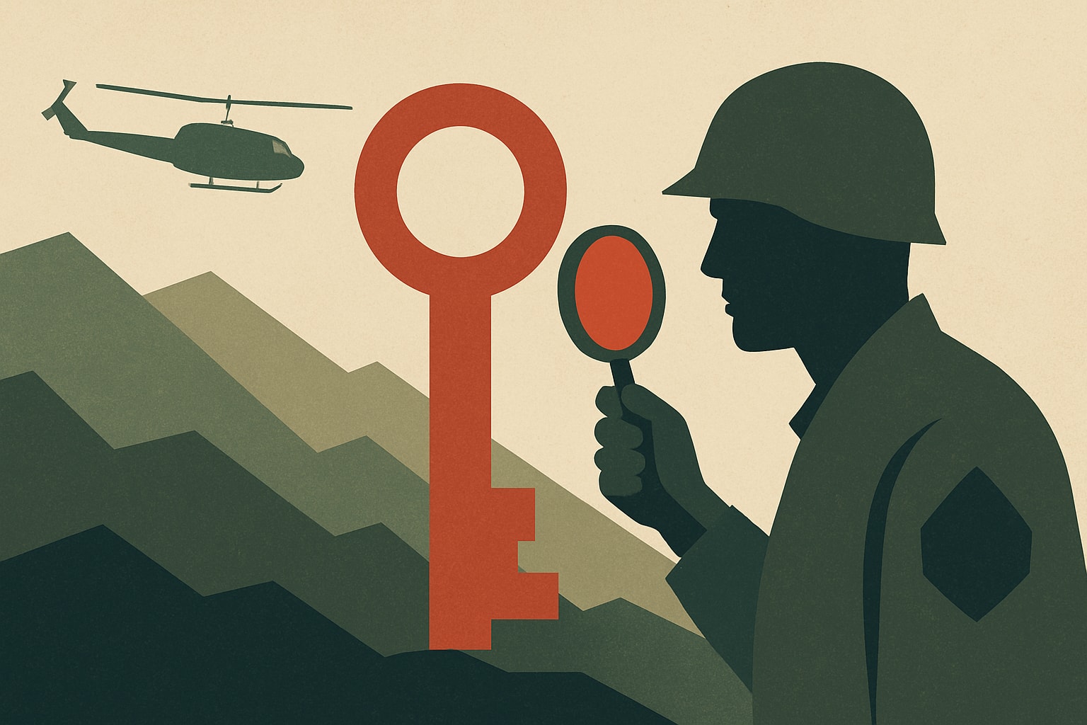 Editorial illustration for: Decades-Long Quest to Uncover the Truth of Fire Support Base Ripcord