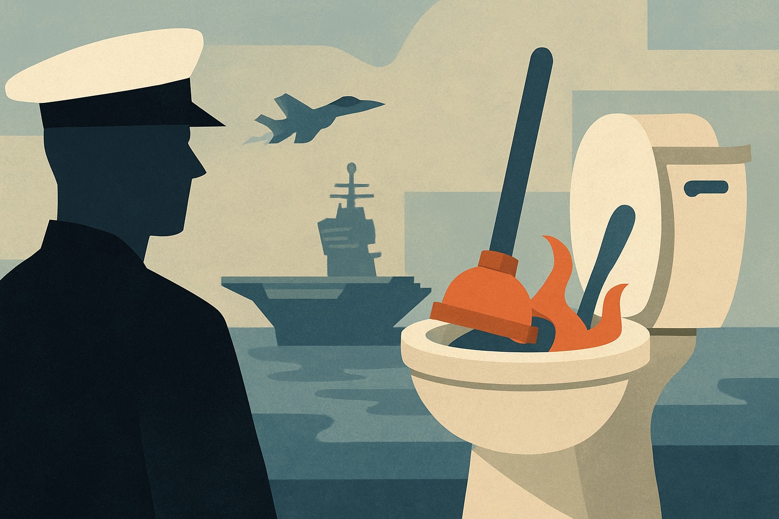 CNO Claims Toilet Issues on USS Gerald R. Ford Are Exaggerated