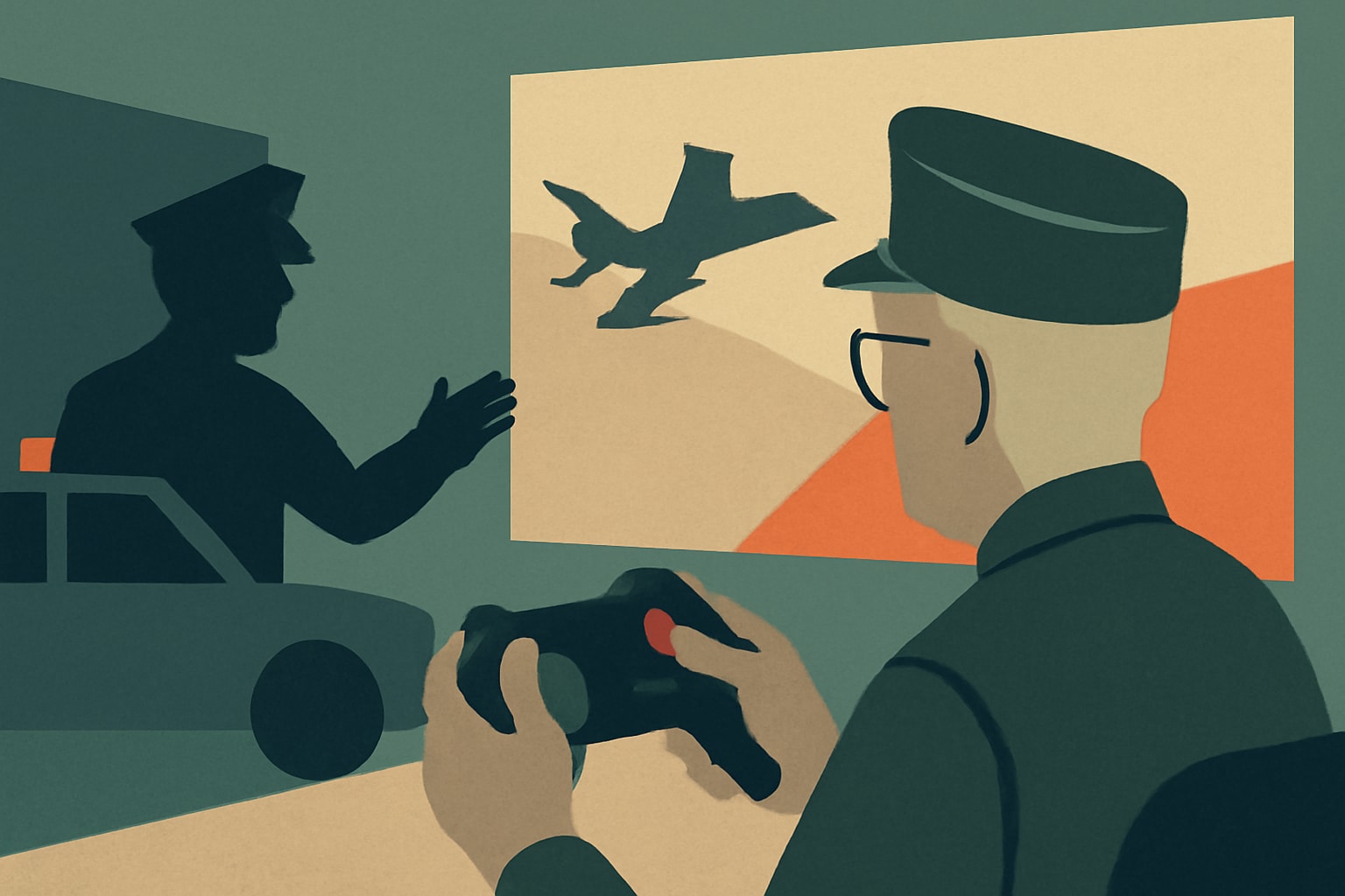 Editorial illustration for: 91-Year-Old Gamer Ignored Police While Playing Video Games