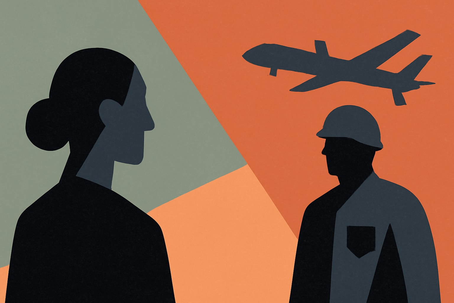 Editorial illustration for: Mexico's Sheinbaum Takes Firm Stance Against U.S. Pressure