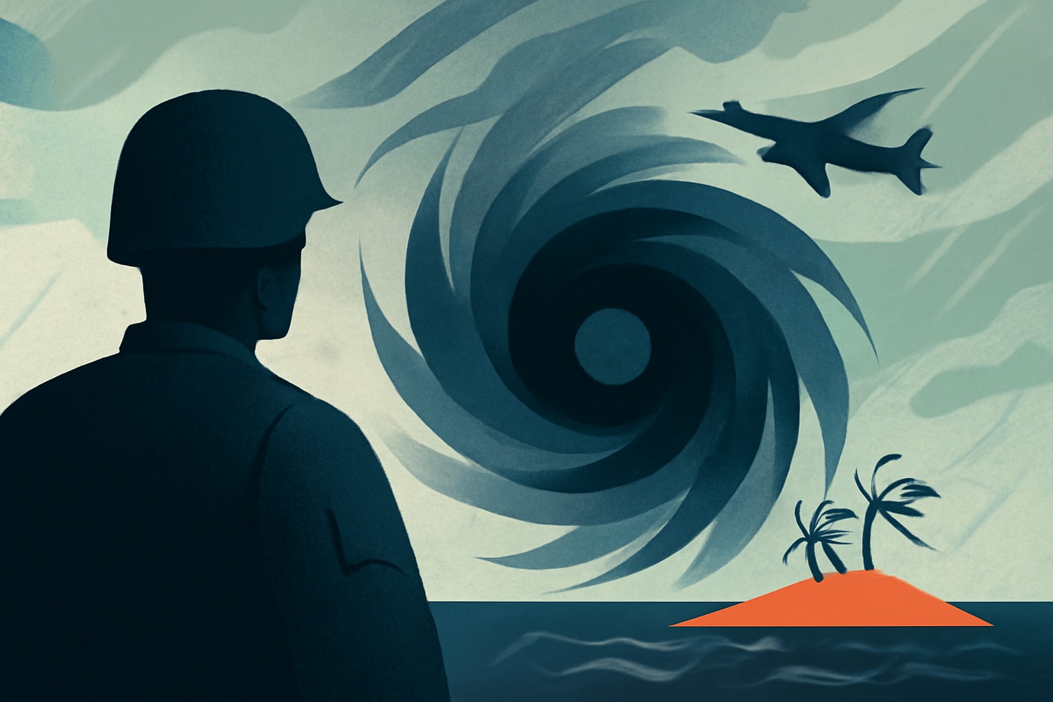 Editorial illustration for: Super Typhoon Sinlaku Batters Remote U.S. Islands in the Pacific