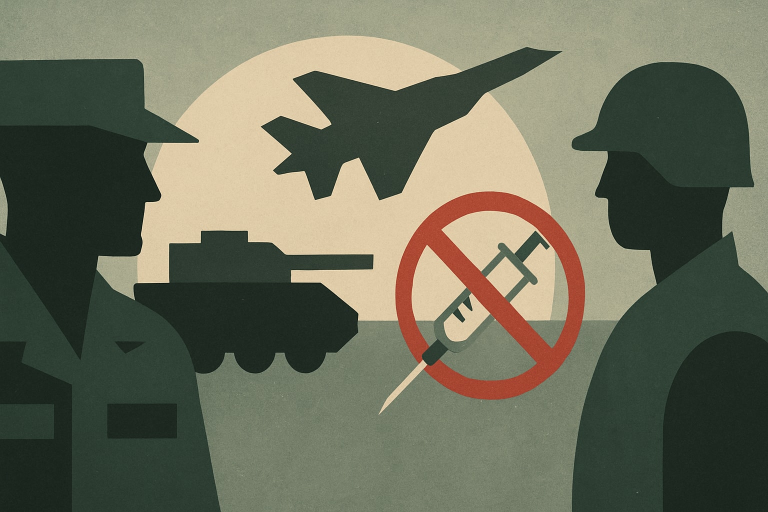 Editorial illustration for: Military Services Request Exceptions to New Flu Vaccine Policy