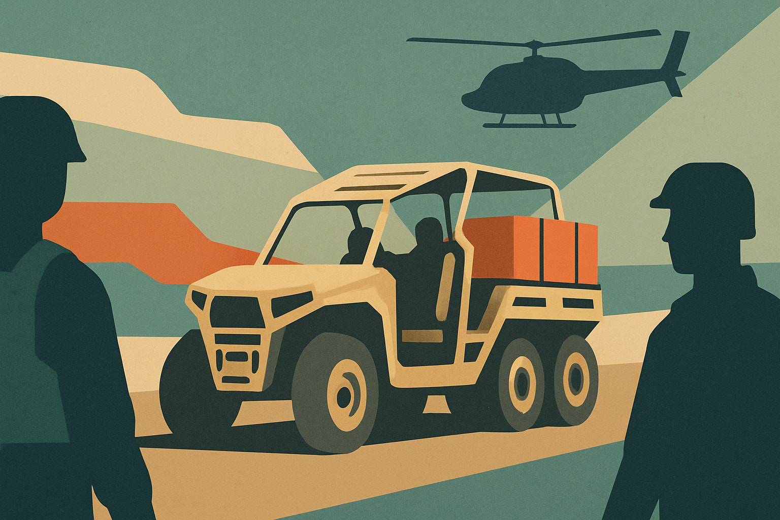 Editorial illustration for: Polaris MRZR Alpha 6x6: A New Era in Military Resupply Operations