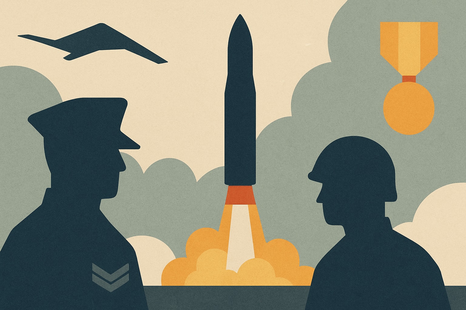 Editorial illustration for: Air Force Global Strike Command Successfully Tests Minuteman III ICBM
