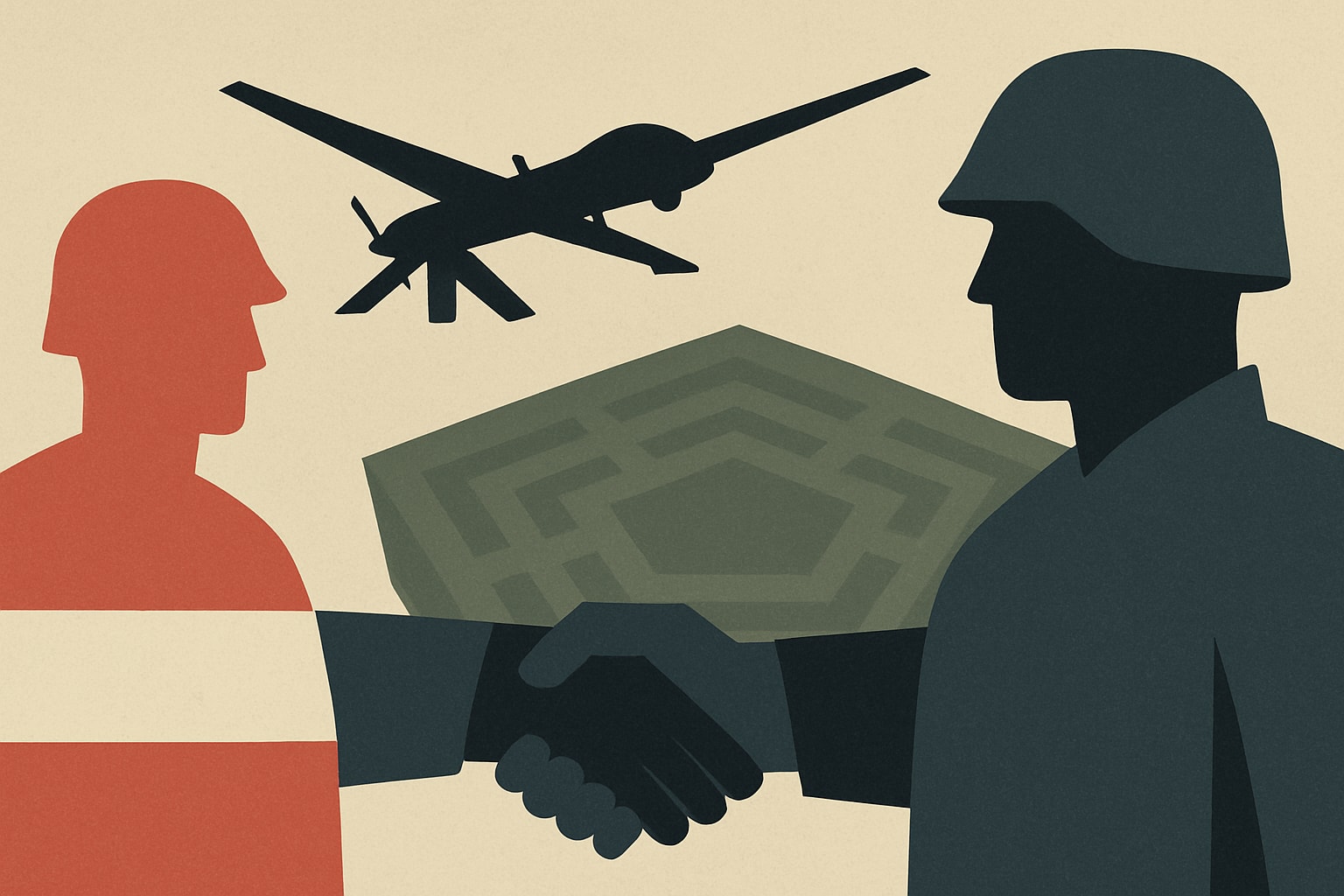 Editorial illustration for: Poland Joins Pentagon’s Counter-Drone Marketplace Amid US Deployment Cancellation