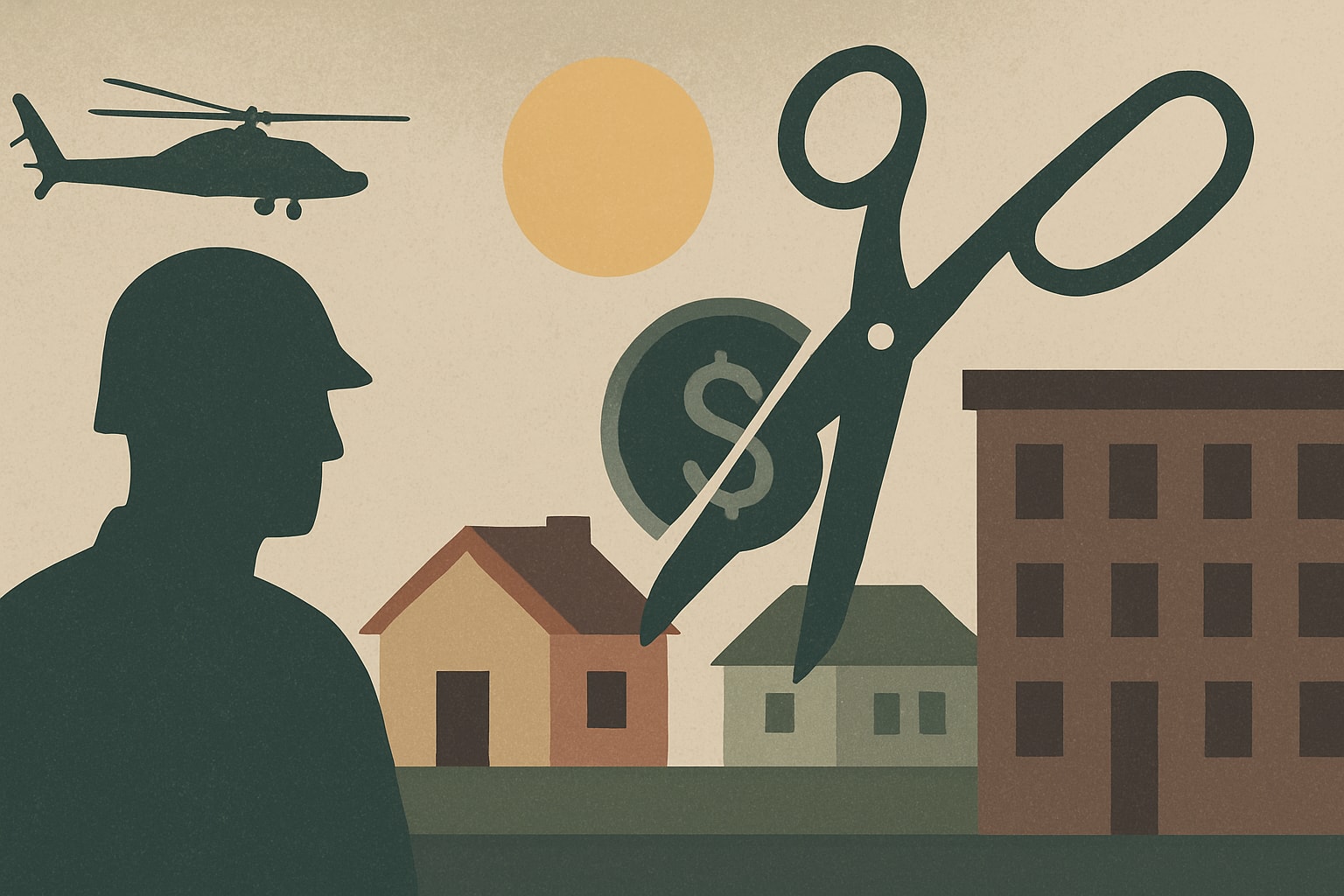 Editorial illustration for: Proposed Budget Changes Could Impact Army Barracks and Family Housing