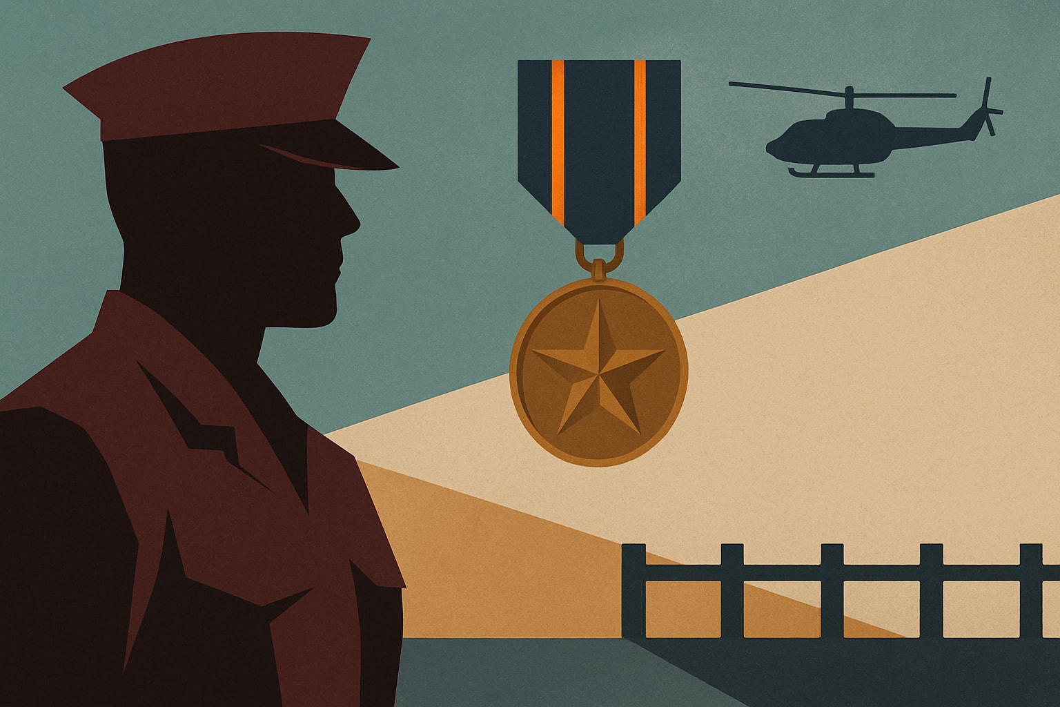 Editorial illustration for: Marines Now Eligible for Mexican Border Defense Medal