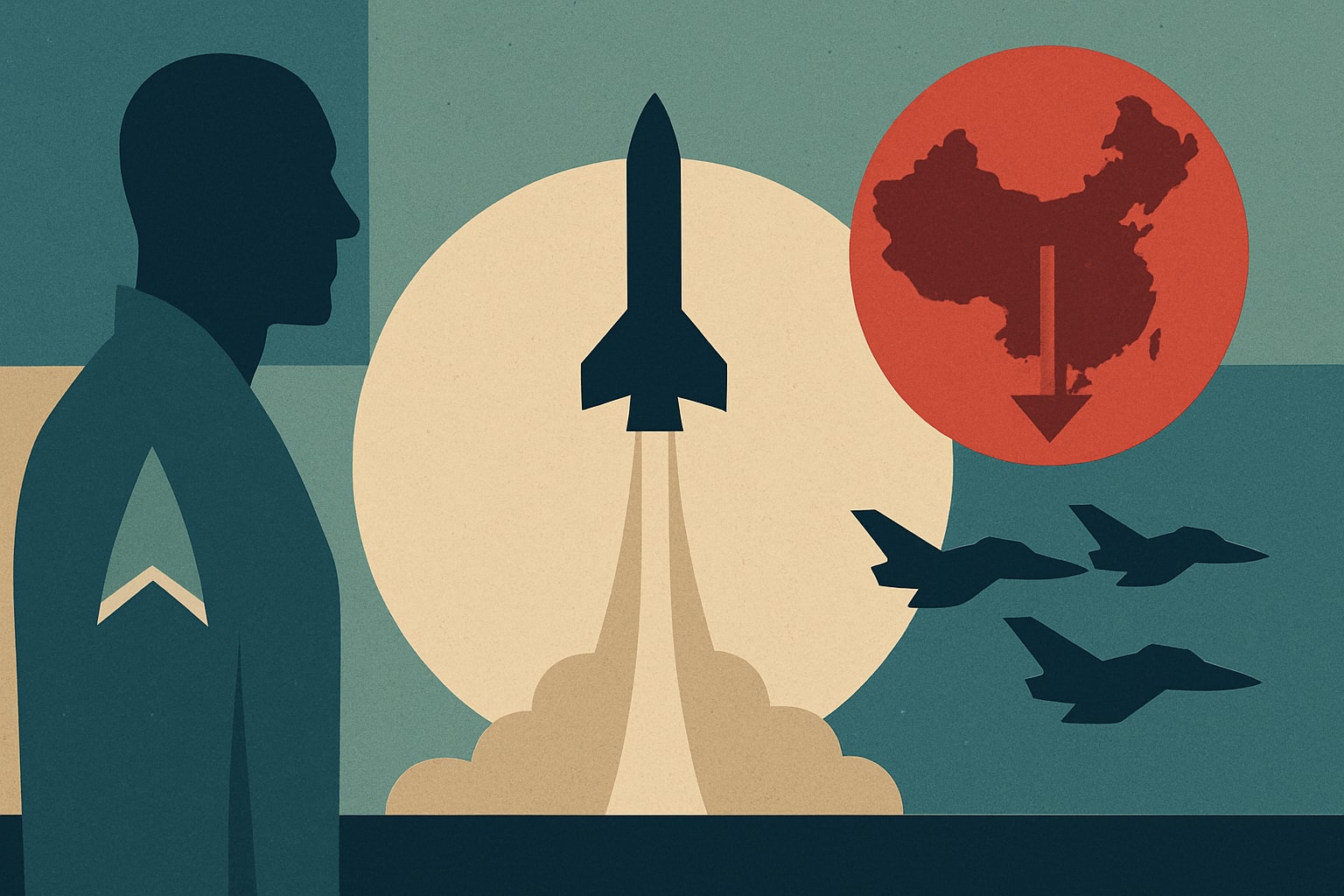 Editorial illustration for: Urgent Action Needed: U.S. Space Force Must Prepare to Counter China
