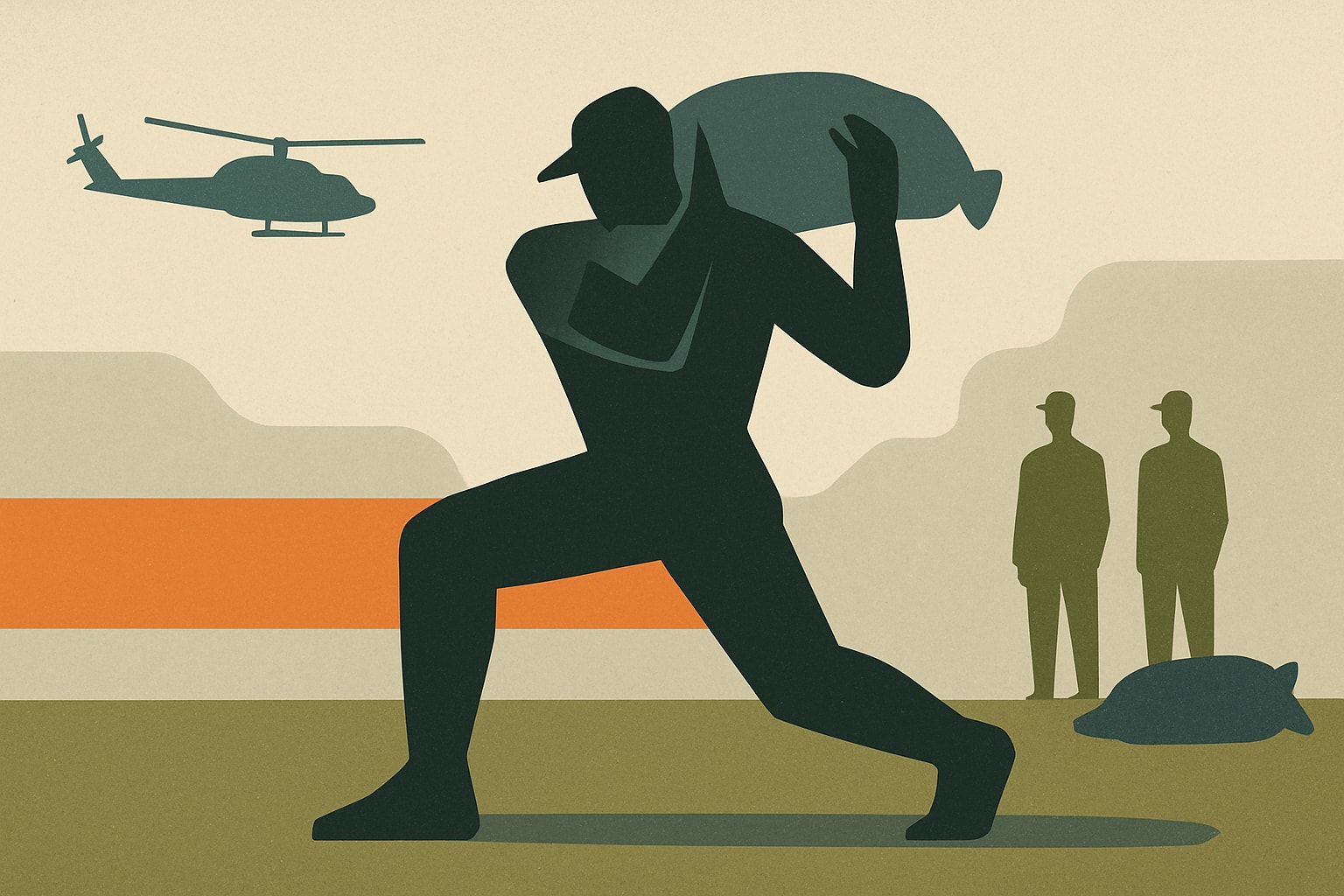 Editorial illustration for: 7 Effective Sandbag Workouts for Military Fitness Preparation