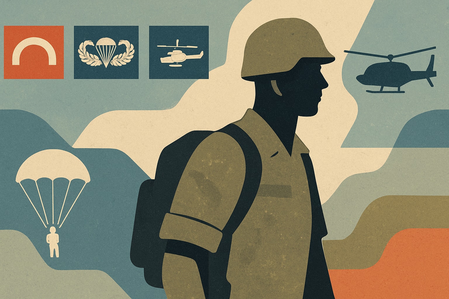 Editorial illustration for: 19-Year-Old Soldier Completes Ranger, Airborne, Air Assault, and Pathfinder Schools