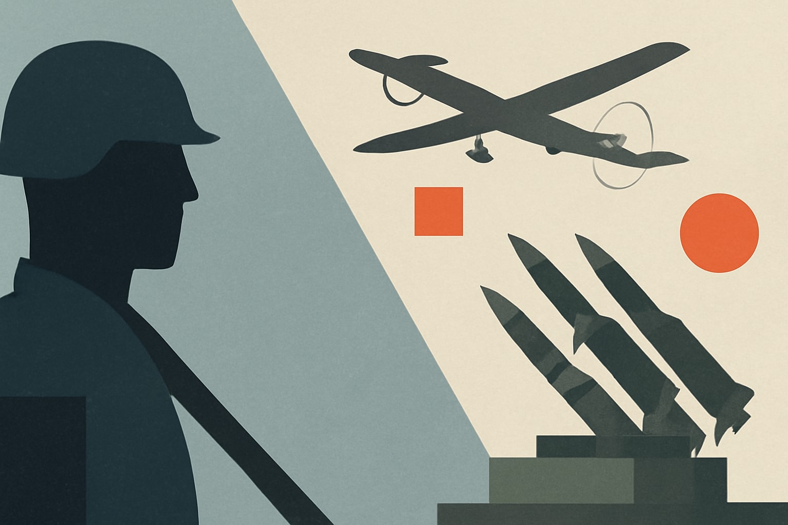 Editorial illustration for: Estonia Reallocates Funds to Drones, Air Defense After Ukraine Lessons