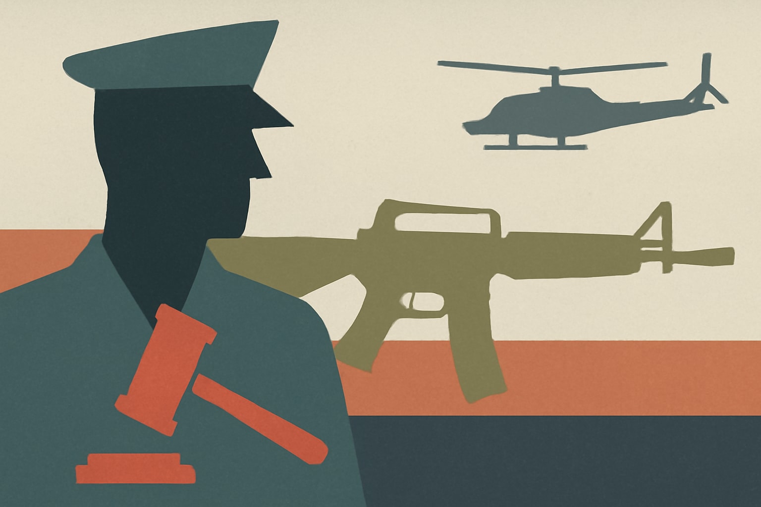 Editorial illustration for: Army Officer Pleads Guilty to 17 Charges in Firearms Smuggling Case