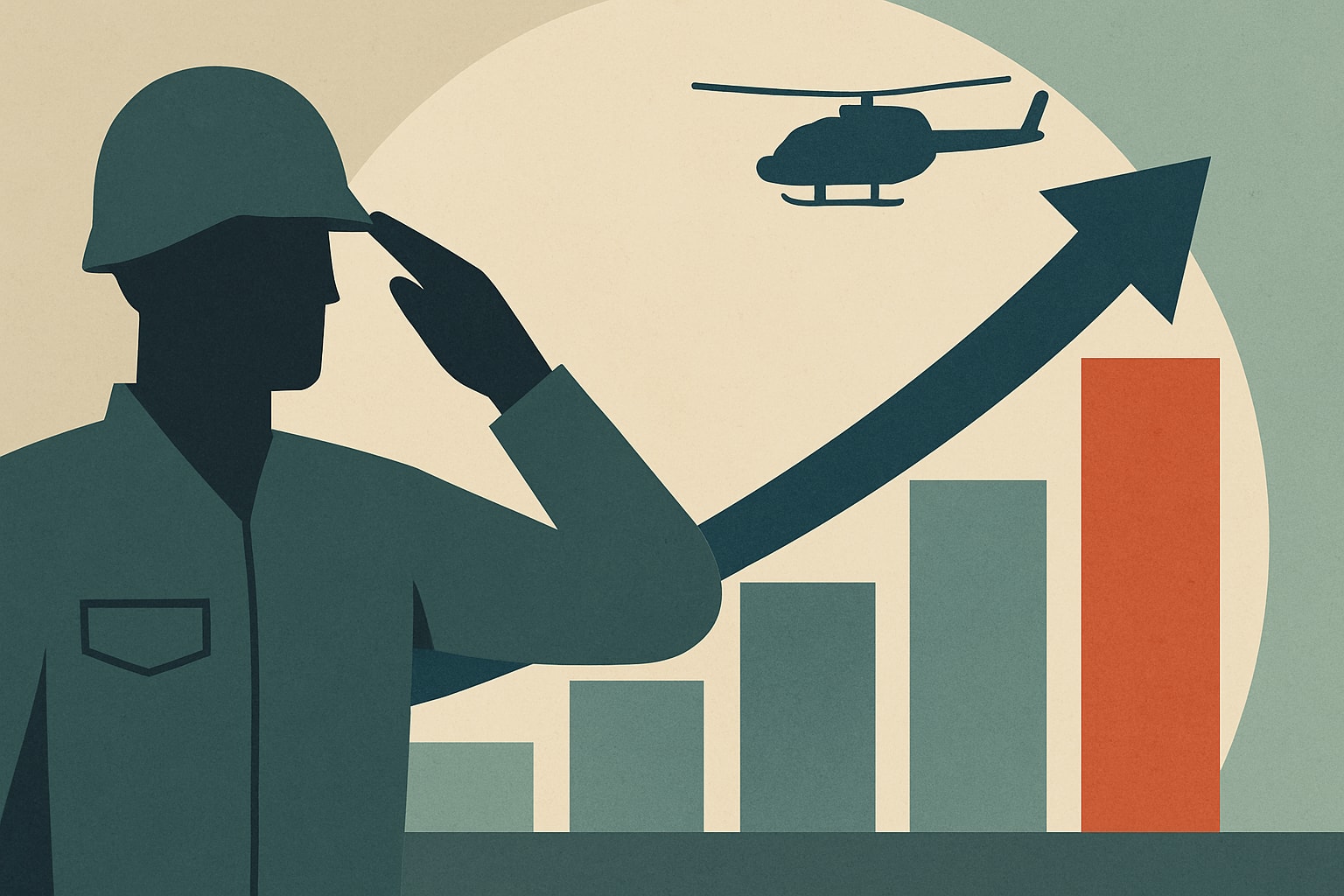 Editorial illustration for: Army Reaches 2026 Recruiting Goal Several Months Early