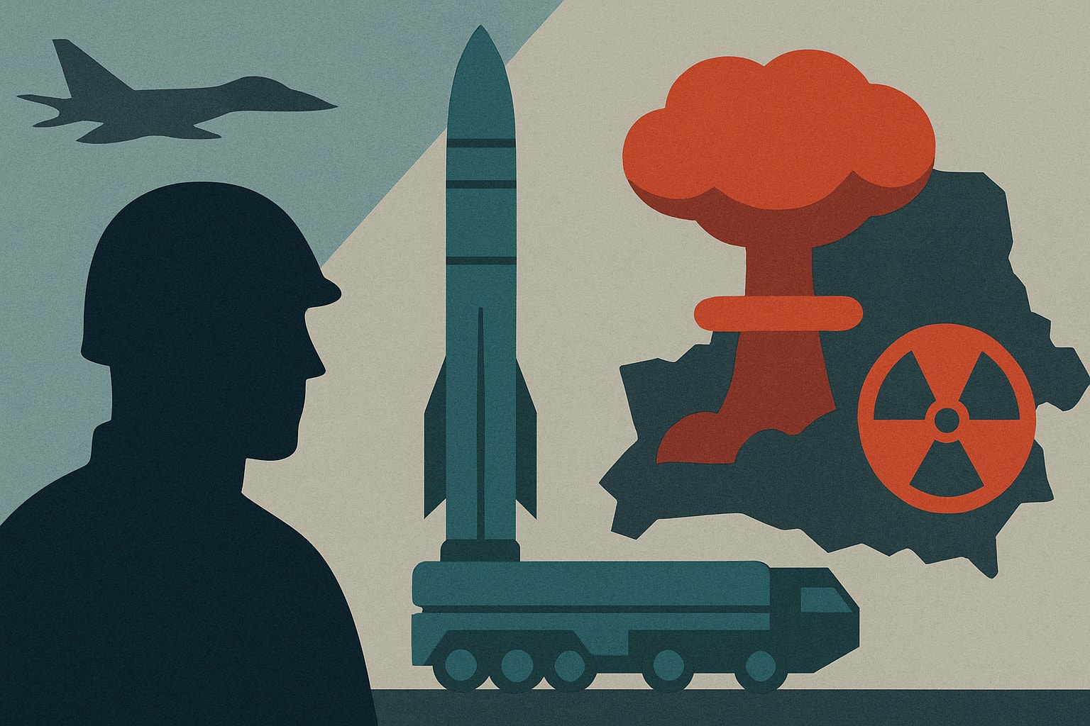 Editorial illustration for: Russia Launches Unannounced Nuclear Exercise, Including Belarusian Launch Sites