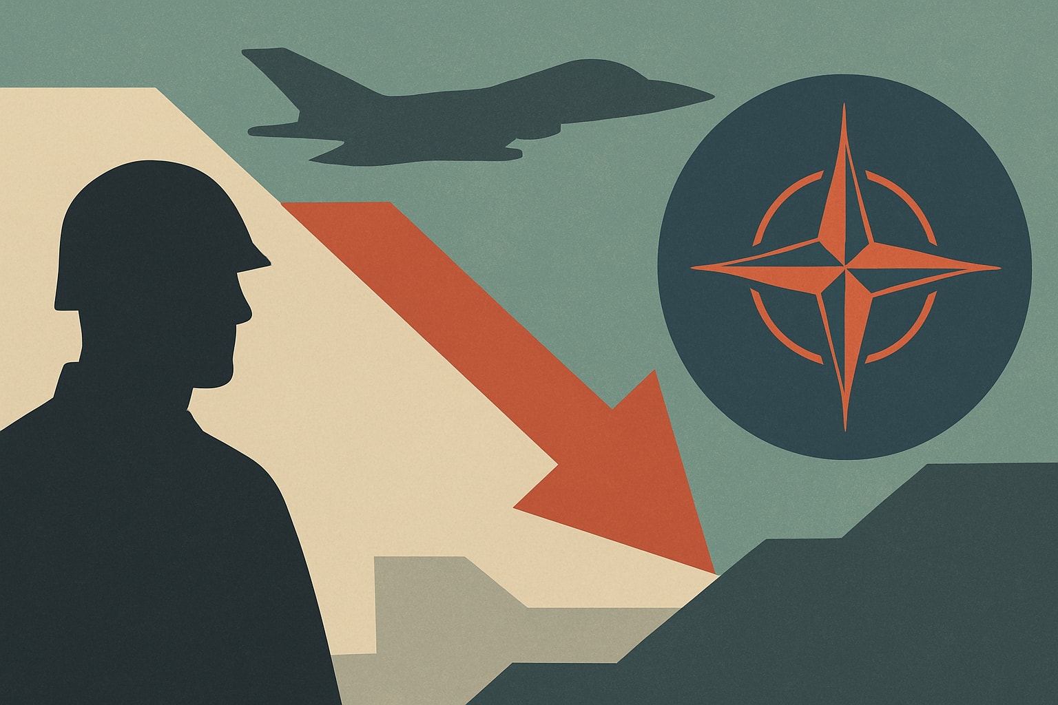 Editorial illustration for: U.S. Plans to Reduce Military Forces Available to NATO During Crises