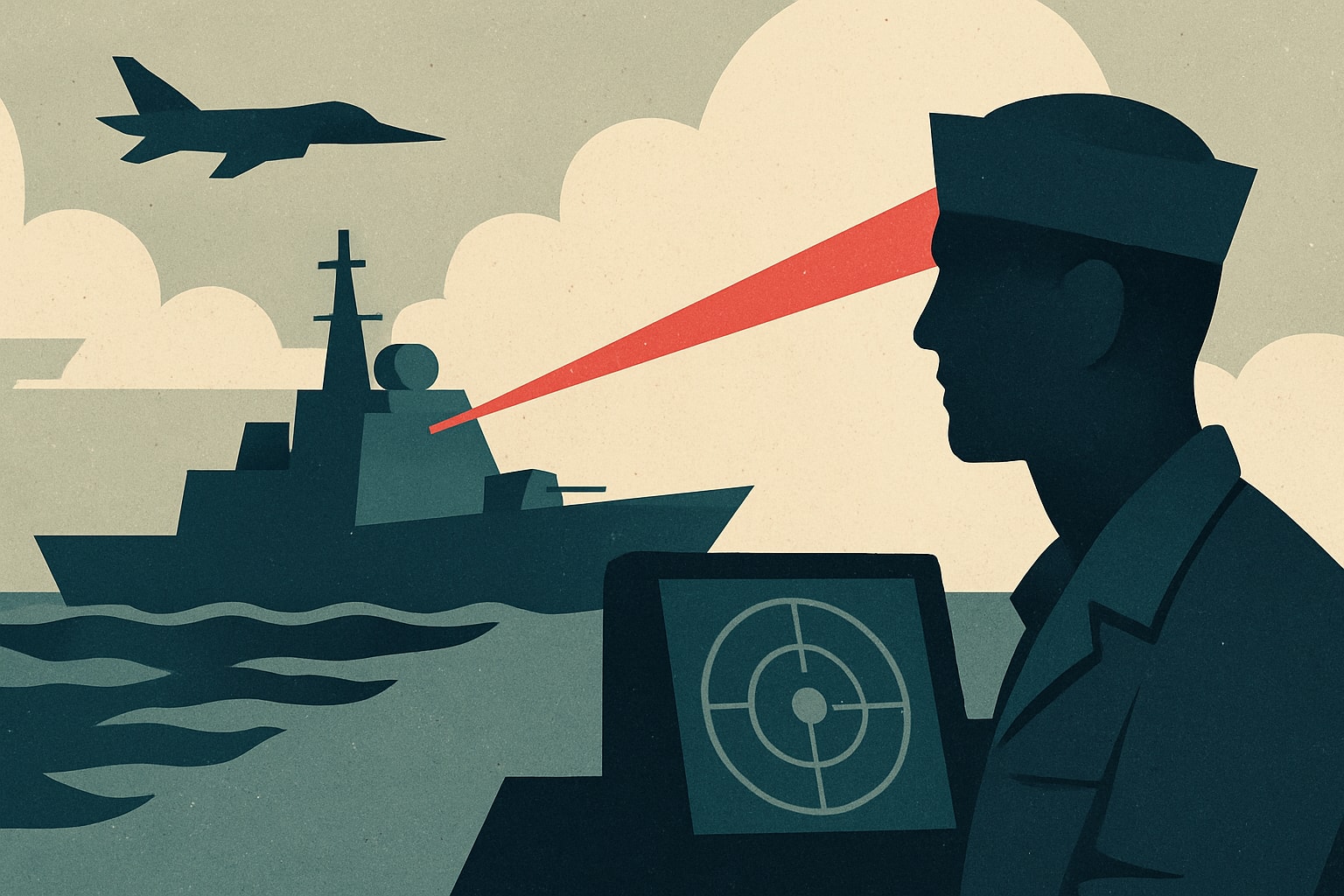 Editorial illustration for: U.S. Navy Accelerates Development of Laser Weapon Systems