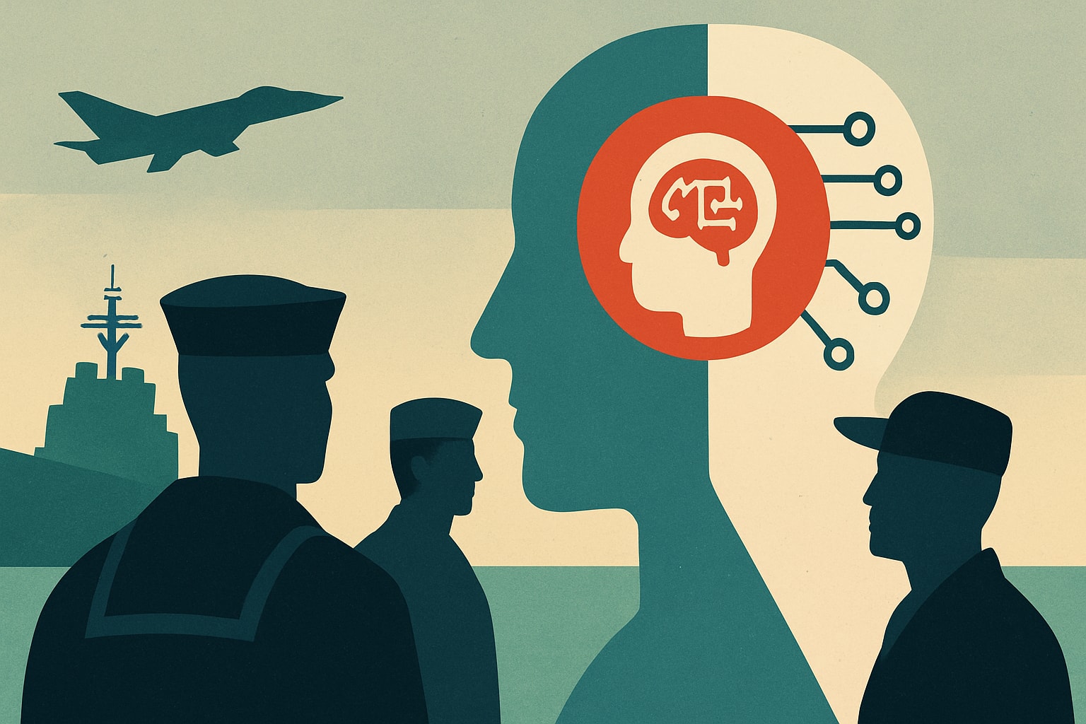 Editorial illustration for: AI-Powered Tool Helps Navy Talk Thousands of Sailors Out of Leaving