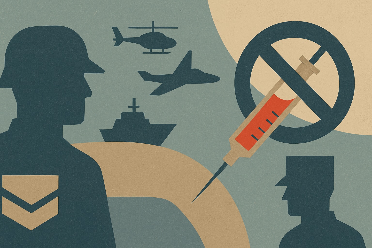 Editorial illustration for: Military Services Request Exceptions to New Flu Vaccine Policy