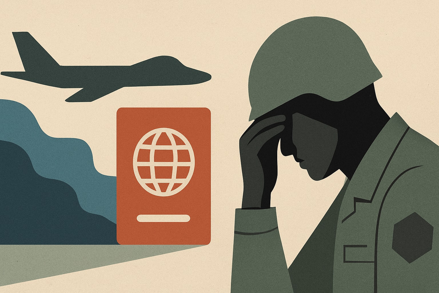 Editorial illustration for: Immigration Stress: A Readiness Problem the Pentagon Does Not Measure