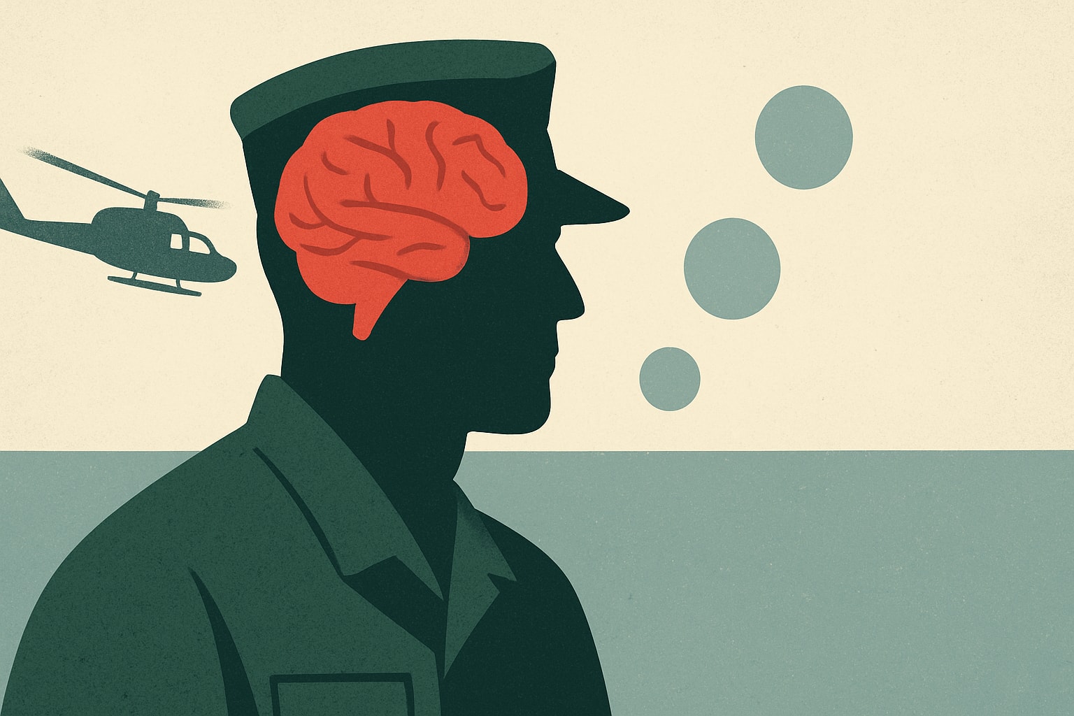 Editorial illustration for: VA Study Shows Promise of CO2 Therapy for Veterans with Parkinson's Disease
