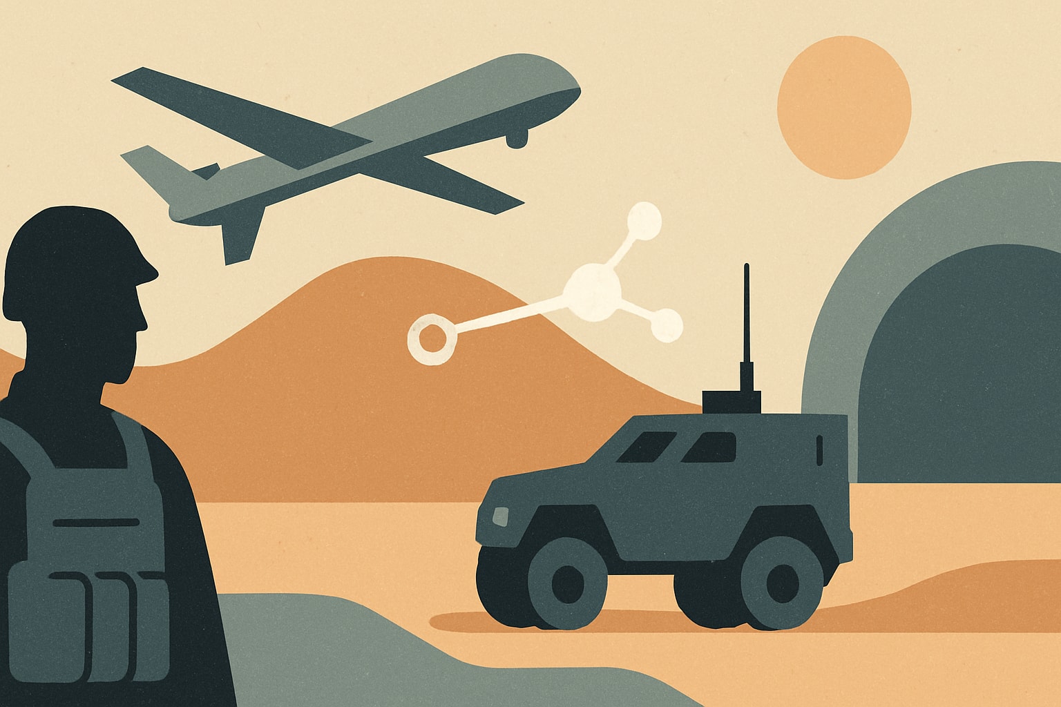 Editorial illustration for: SOCOM Establishes Autonomous Warfare Proving Ground at NASA Facility