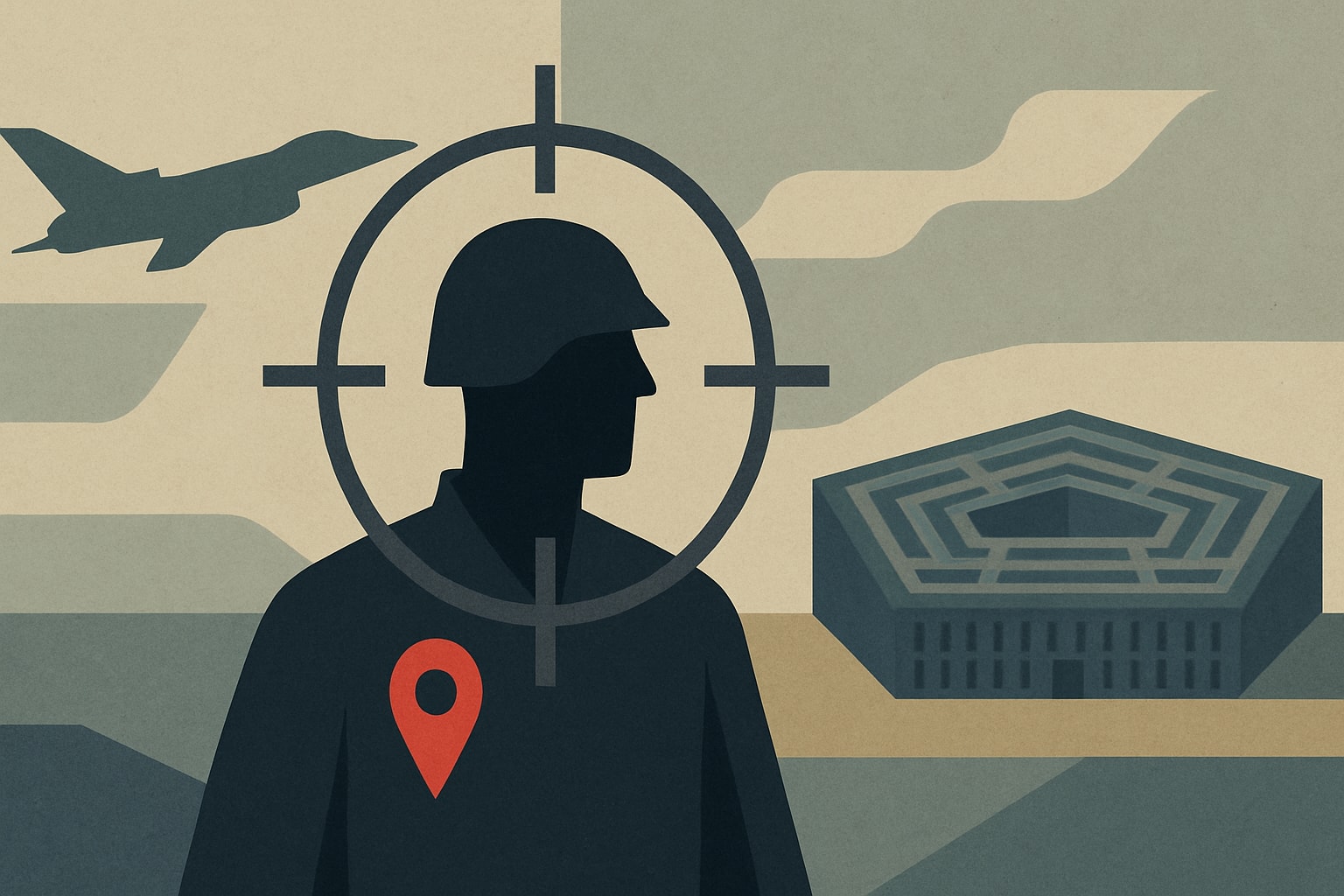 Editorial illustration for: Pentagon Warns U.S. Troops Targeted Using Location Data