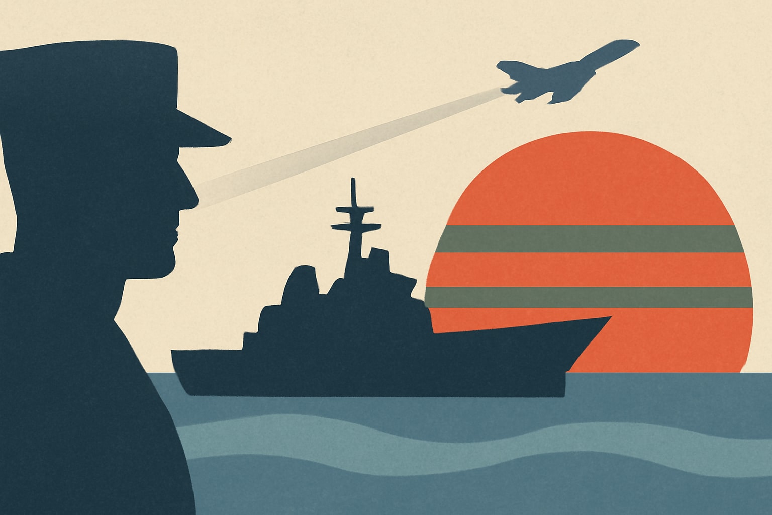 Editorial illustration for: US Military Enforces Iran Blockade Amid Renewed Talks Hope