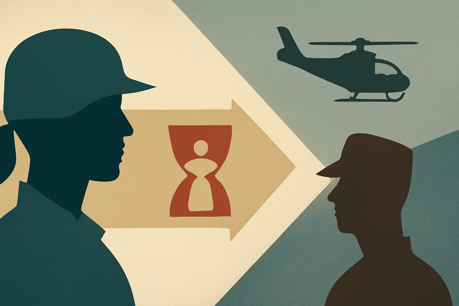 Editorial illustration for: Pentagon Reassigns Women in Combat Review, Extends Deadline