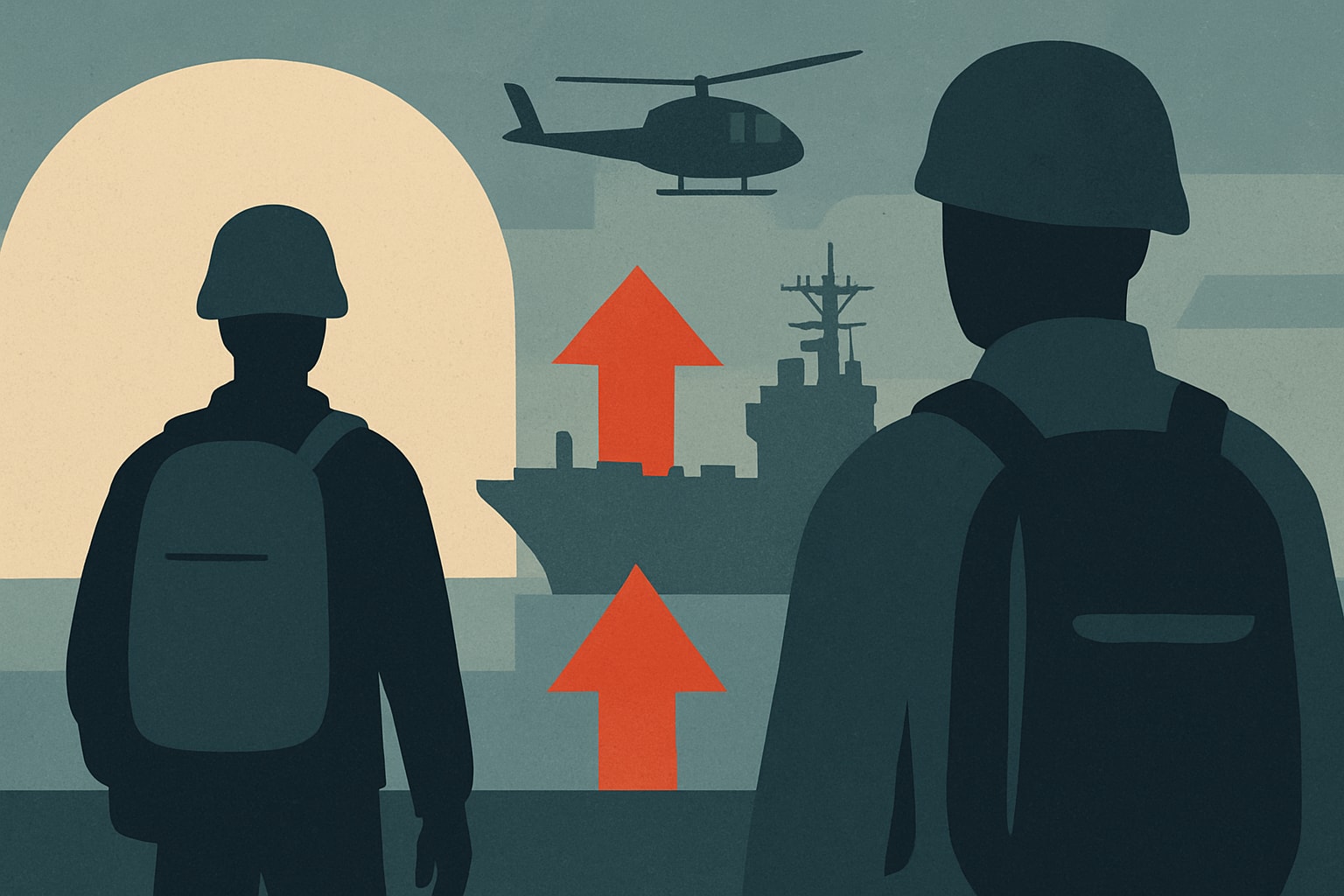 Editorial illustration for: 22nd MEU and Iwo Jima ARG Return Home After 10-Month Deployment