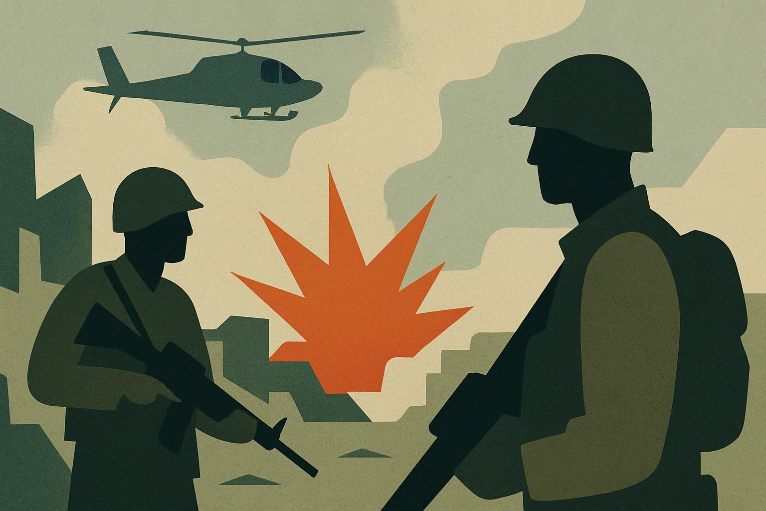 Editorial illustration for: Israeli Soldiers Report Ongoing Violence Amid Ceasefire