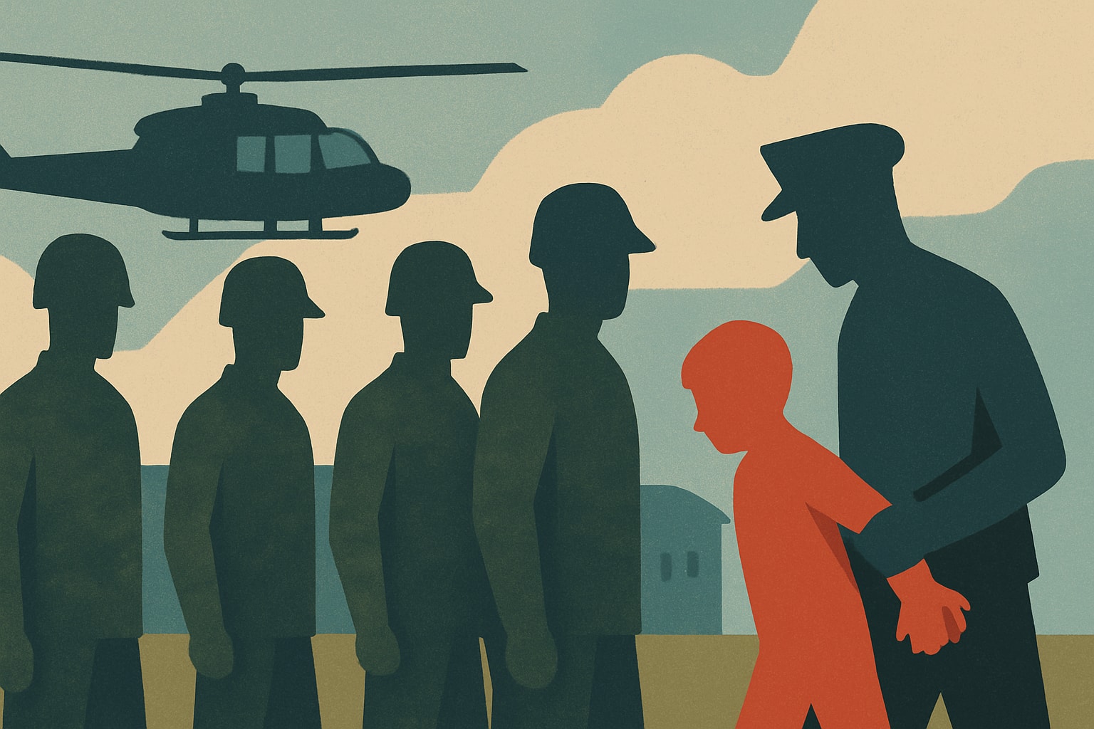 Editorial illustration for: Four Fort Hood Soldiers Arrested in Child Solicitation Sting