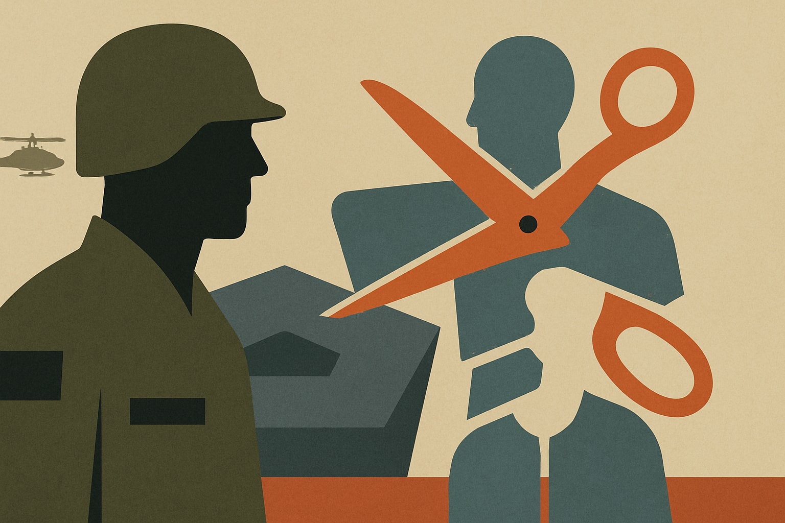 Editorial illustration for: Pentagon Fails to Assess Impact of Civilian Workforce Cuts