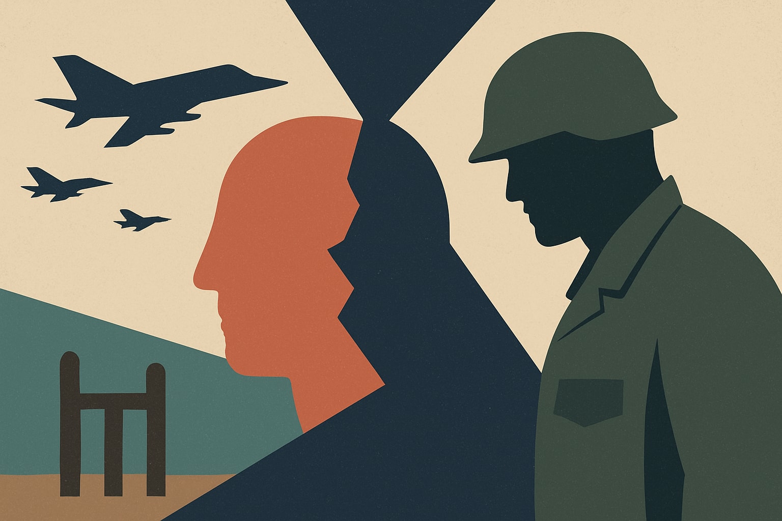 Editorial illustration for: Immigration Stress: A Hidden Threat to Military Readiness
