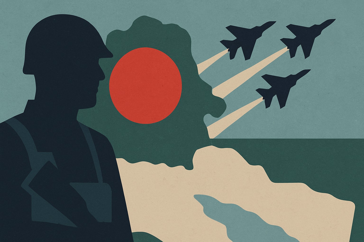 Editorial illustration for: Belarus Emerges as Potential Launchpad for New Russian Offensive in Ukraine