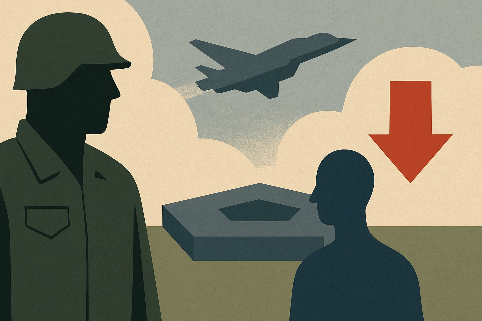 Editorial illustration for: Watchdog Report: Pentagon Overlooked Impact of Civilian Job Cuts