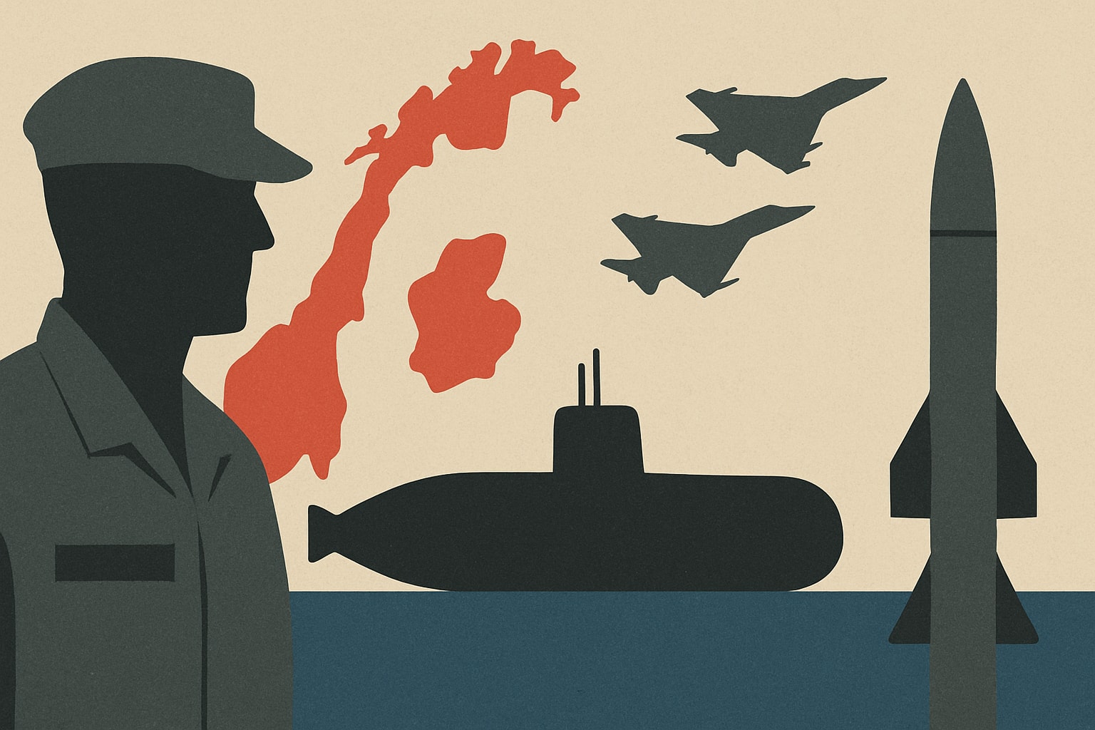 Editorial illustration for: Norway Becomes Ninth Country to Sign Up for French Nuclear Deterrence