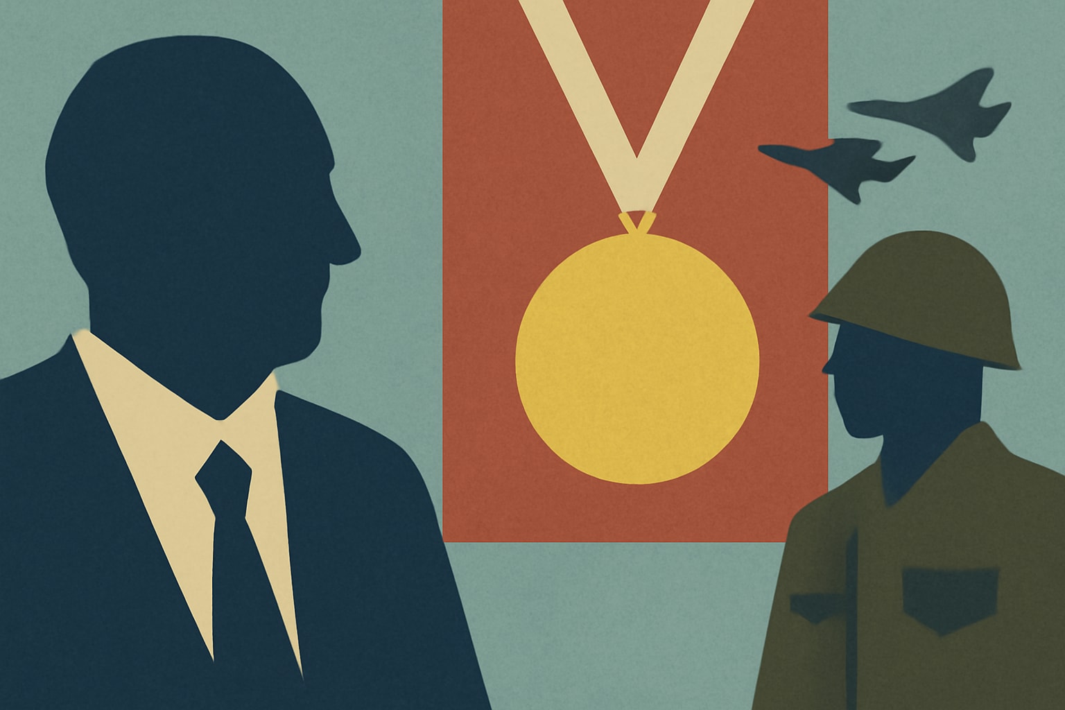 Editorial illustration for: Ben Ferencz, Nuremberg Prosecutor, Awarded Congressional Gold Medal