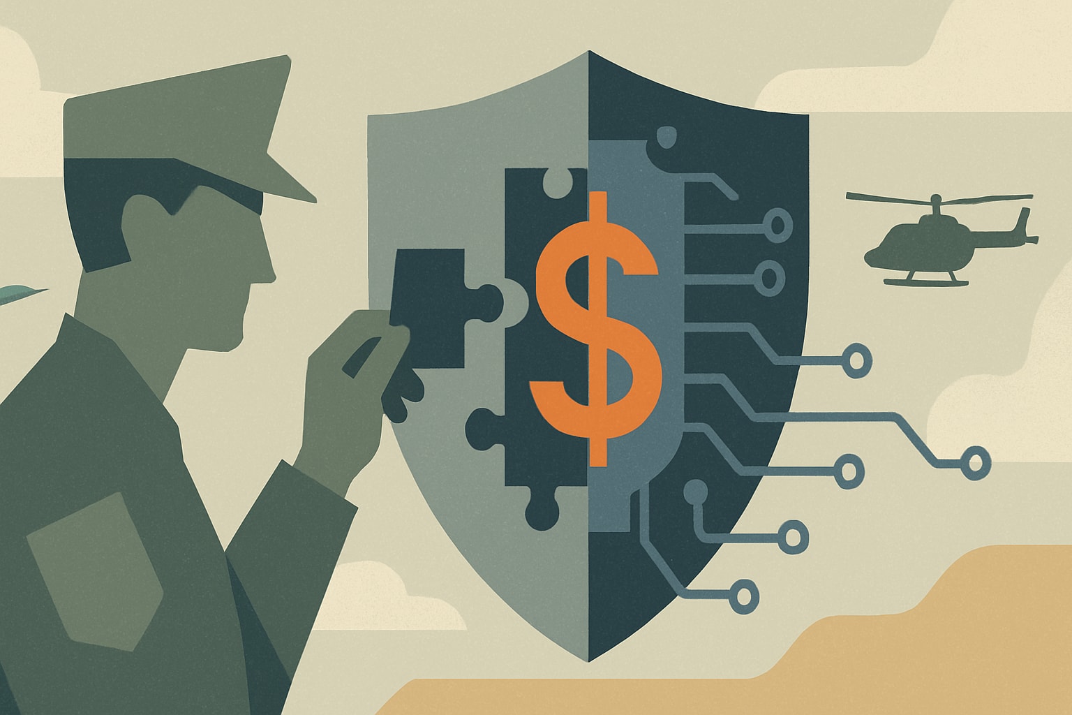 Editorial illustration for: Creating a Separate Cyber Force Would Require $10 Billion and a Minimum of One Year