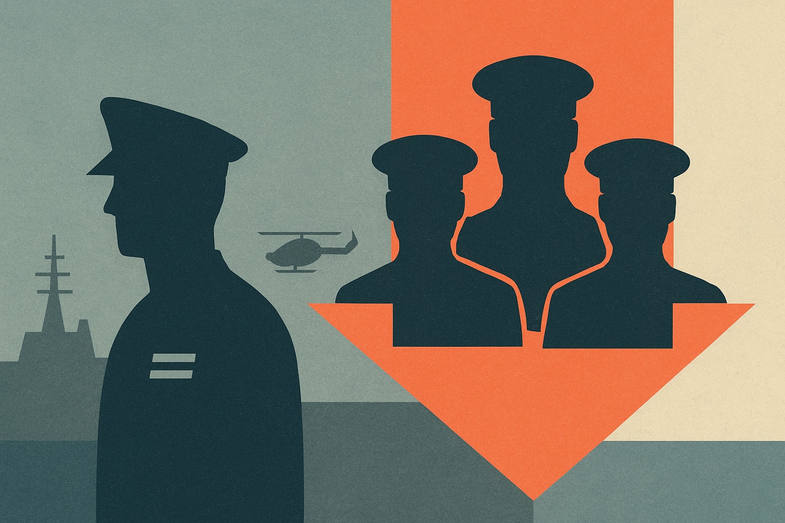 Editorial illustration for: Navy Dismisses Leadership Trio at Japan Ship Repair Facility