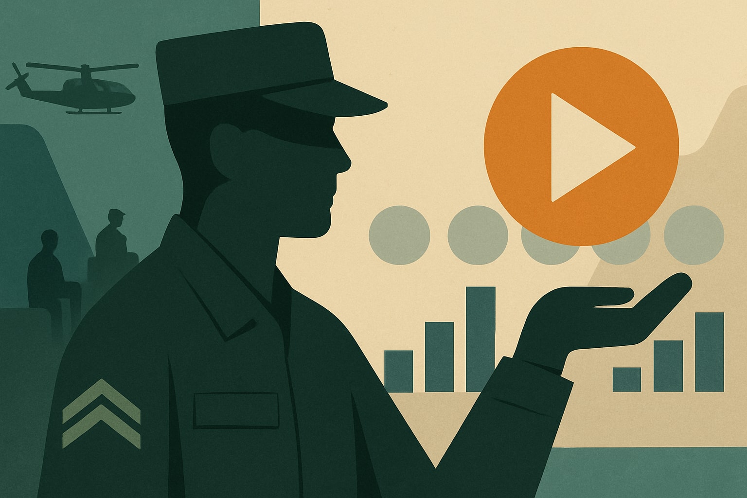 Editorial illustration for: Army Staff Sergeant Leverages 40 Million Monthly Views to Support Soldiers and Veterans