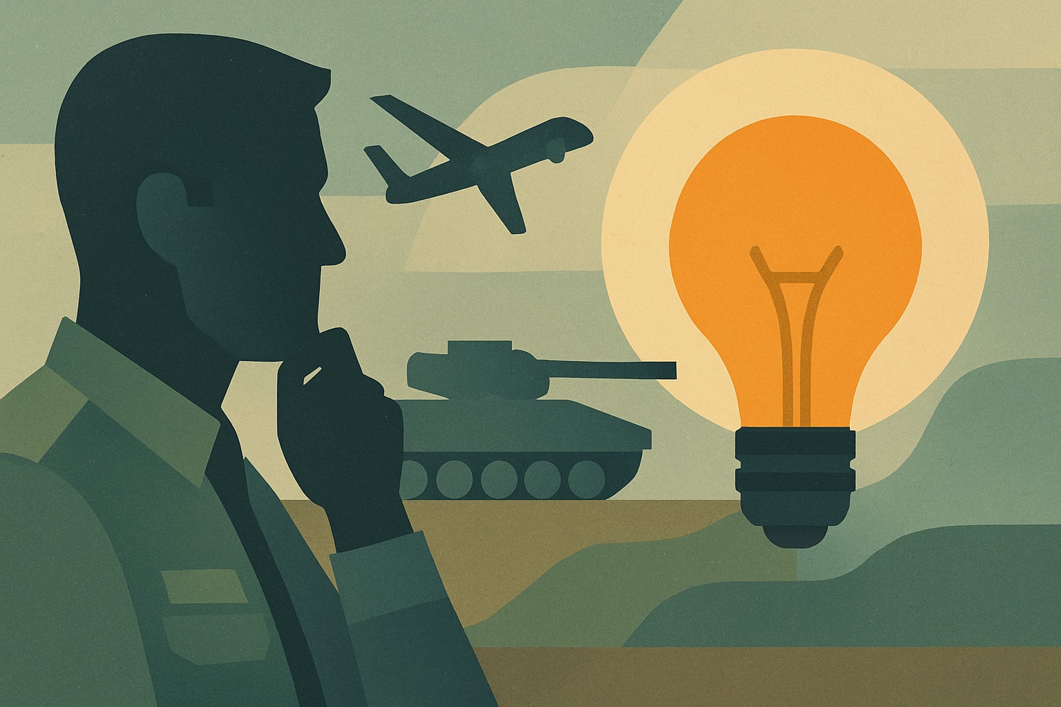 Editorial illustration for: Anduril President Calls for Rapid Military Innovation Following Ukraine Lessons