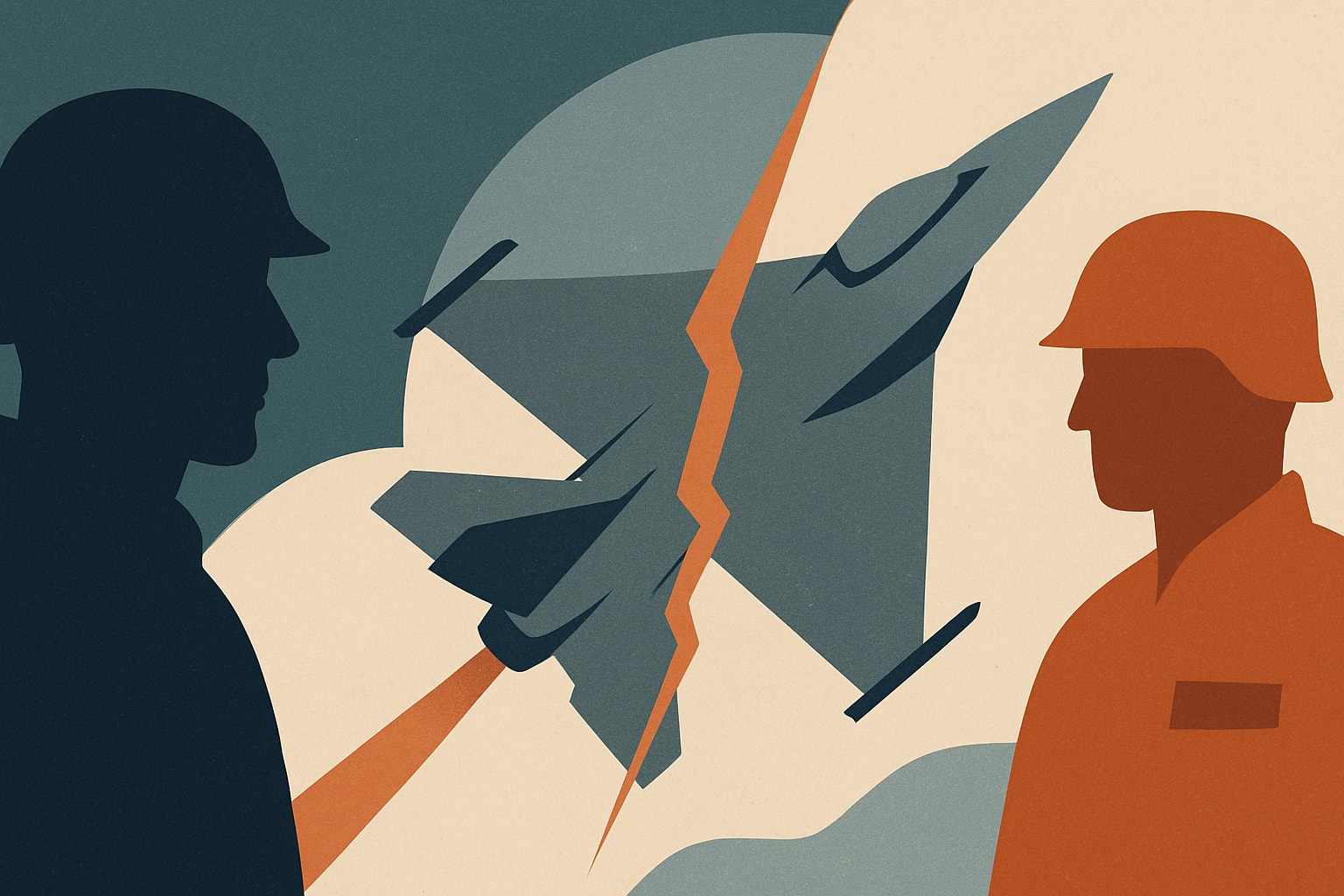 Editorial illustration for: Germany and France Abandon Joint Fighter Jet Project Amid Military Challenges