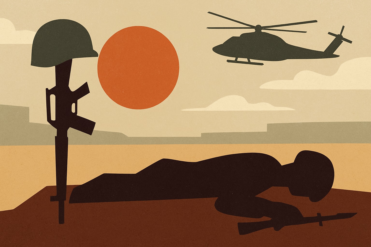 Editorial illustration for: Army Soldier Dies in Training Accident in Iraq