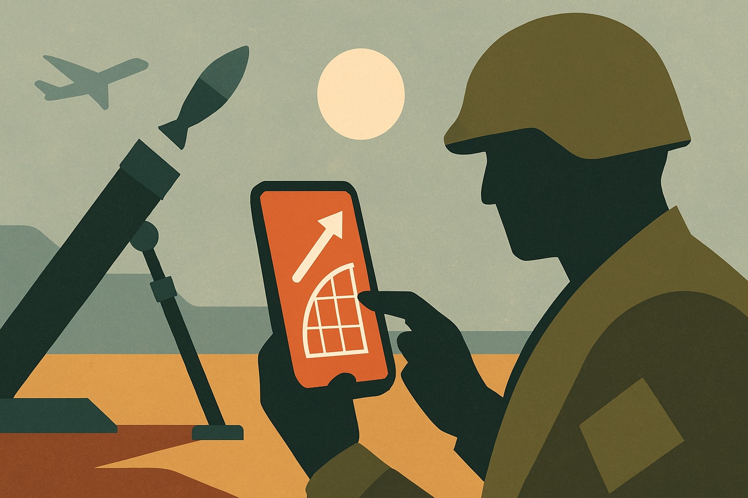 Editorial illustration for: Army Mortar Crews Transition to Smartphone App for Firing Data