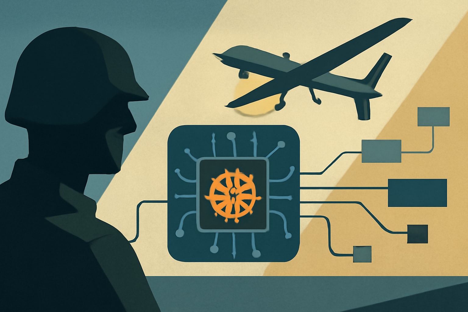 Editorial illustration for: France Developing AI Combat Data Management System Similar to US 'Maven'