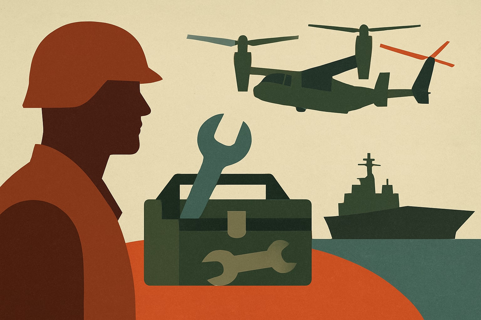 Editorial illustration for: Marine Corps Develops Airpower Toolkit for Amphibious Operations