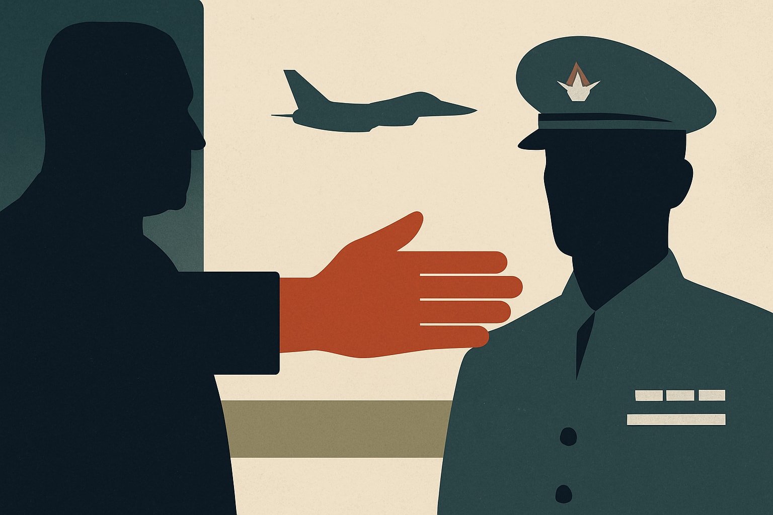Editorial illustration for: Defense Secretary's Actions Against Navy Flag Officers Raise Serious Concerns